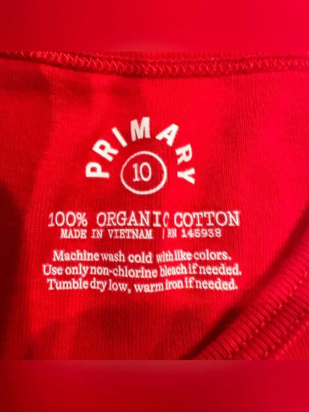 Lot of 6 Primary Tank Tops in Organic Cotton Red, Green, Black, Gray Unisex 10